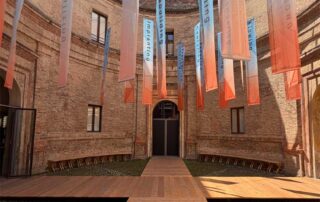 Vista dell’allestimento alla Casa del Mantegna. Foto: ©weArch.