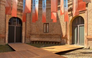 Vista dell’allestimento alla Casa del Mantegna. Foto: ©weArch.