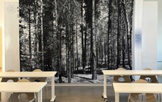 Vista della mostra diffusa al Mantova Campus. Foto: ©weArch.