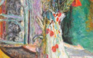 Pierre Bonnard, Vaso con fiori, 1933. Olio su tela, 99,5 × 48,5 cm. The Scharf Collection. Foto: Ruland Photodesign.