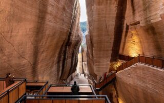 Xu Tiantian – DnA Design and Architecture, Riuso delle cave di Jinyun, 2021-22. Foto Wang Ziling.